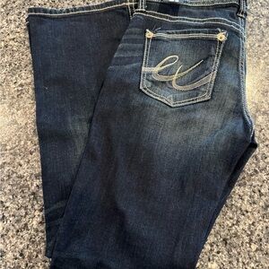Express Dark Blue Boot Cut Jeans